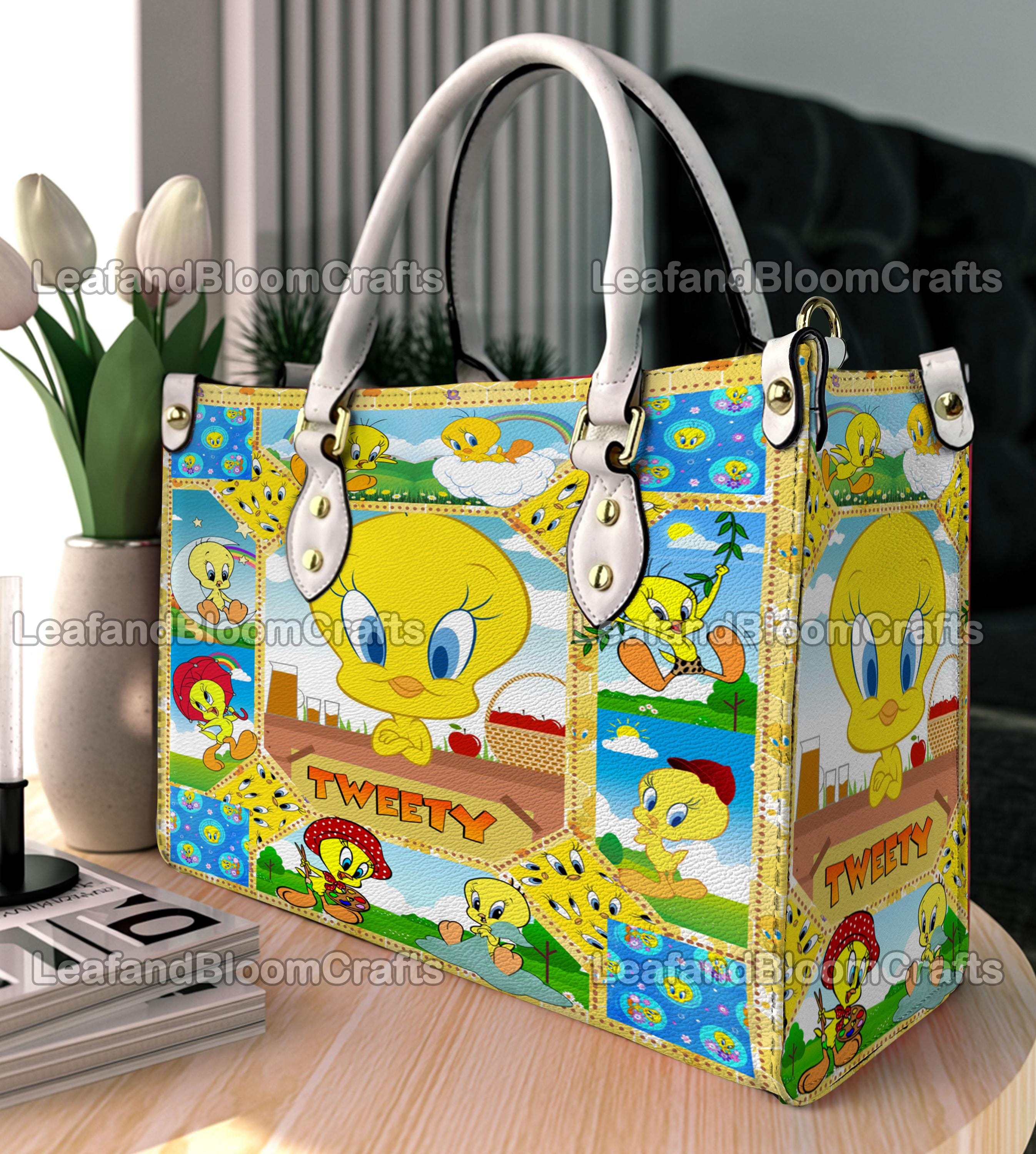Tweety Bird Leather Handbag - Etsy