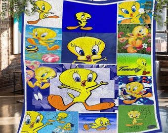 Manta polar navideña de Piolín, Manta polar vintage personalizada de Piolín, Manta polar personalizada, Regalos de Navidad