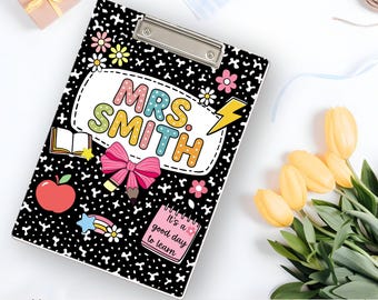 Custom Teacher Name Clipboard, Custom Acrylic Clipboard For Teacher, Back To School Gifts, Thank You Teacher Gifts, Graduation Gifts