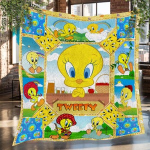 Tweety Bird Blanket Vintage Quilt - Etsy Finland