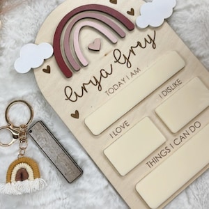 Custom Baby Milestone Board/ Reusable Nursery Decor/ Baby milestone erase board