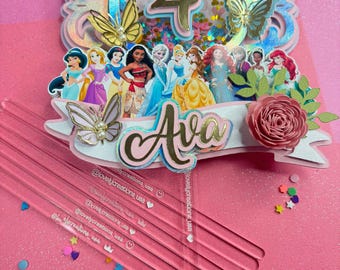 Cake topper sticks/ clear sticks /sticks for cake topper /acrylic sticks/ cupcake clear sticks/ custom acrylic sticks/engraving clear sticks