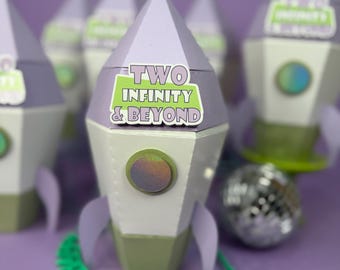 Buzz Lightyear Rocket Gable-dozen/twee Infinity & Beyond-feestdecoraties/Buzz Lightyear-feestdozen