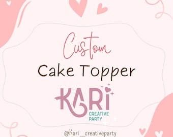 Personalized Cake Topper/ Custom cake topper