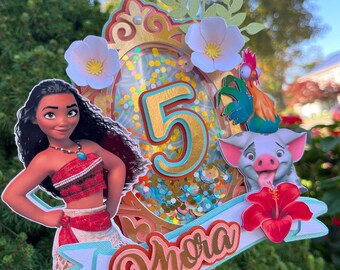 Moana Cake Topper/ Princess Birthday Party Decoration/ Moana party decor