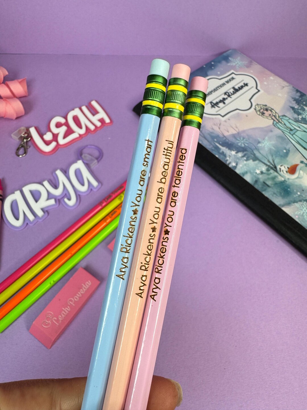 Personalized Engraved Pencils/ Custom Back to School Ticonderoga Set ...