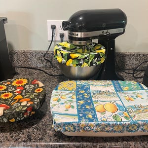 KitchenAid Bowl Cover, kitchen aid, elastic bowl cover, reusable, bowl cover, washable cover, kitchen