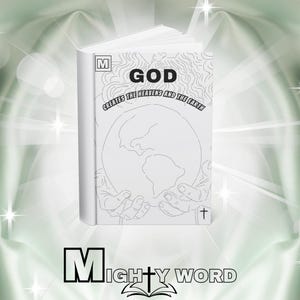 Bible Creation Comic Story/Christian Digital Print/Instant Download/Bible Teaching & Study Material/God&#39;s Word/All Ages Holy Bible Education