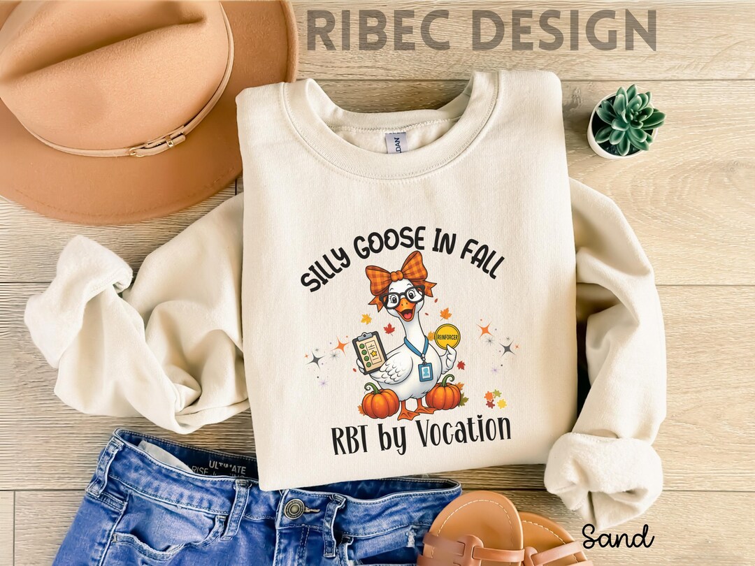 Funny RBT Fall Shirt: Silly Goose ABA Therapist Tee, Personalized - Etsy