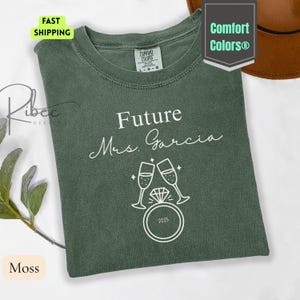 Personalized Future Mrs T-shirt, Custom Future Mrs Shirt, Personalized Bride To Be Gift, New Mrs Bridal Shower Gift Fiance wifey Shirt Bride