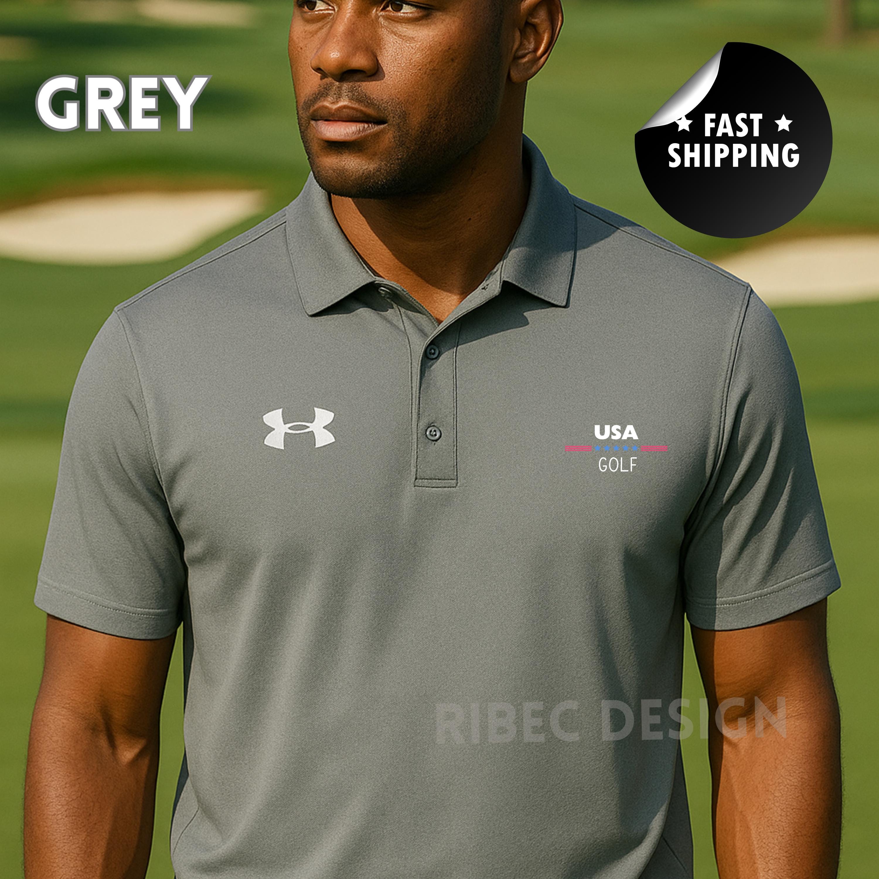 Under Armour USA Flag Golf Polo Shirt: Patriotic 4th of July