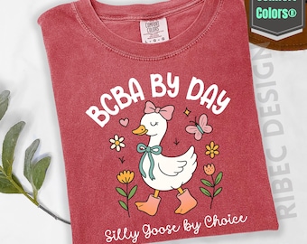 Funny BCBA Silly Goose Shirt: Autism ABA Therapist Gift