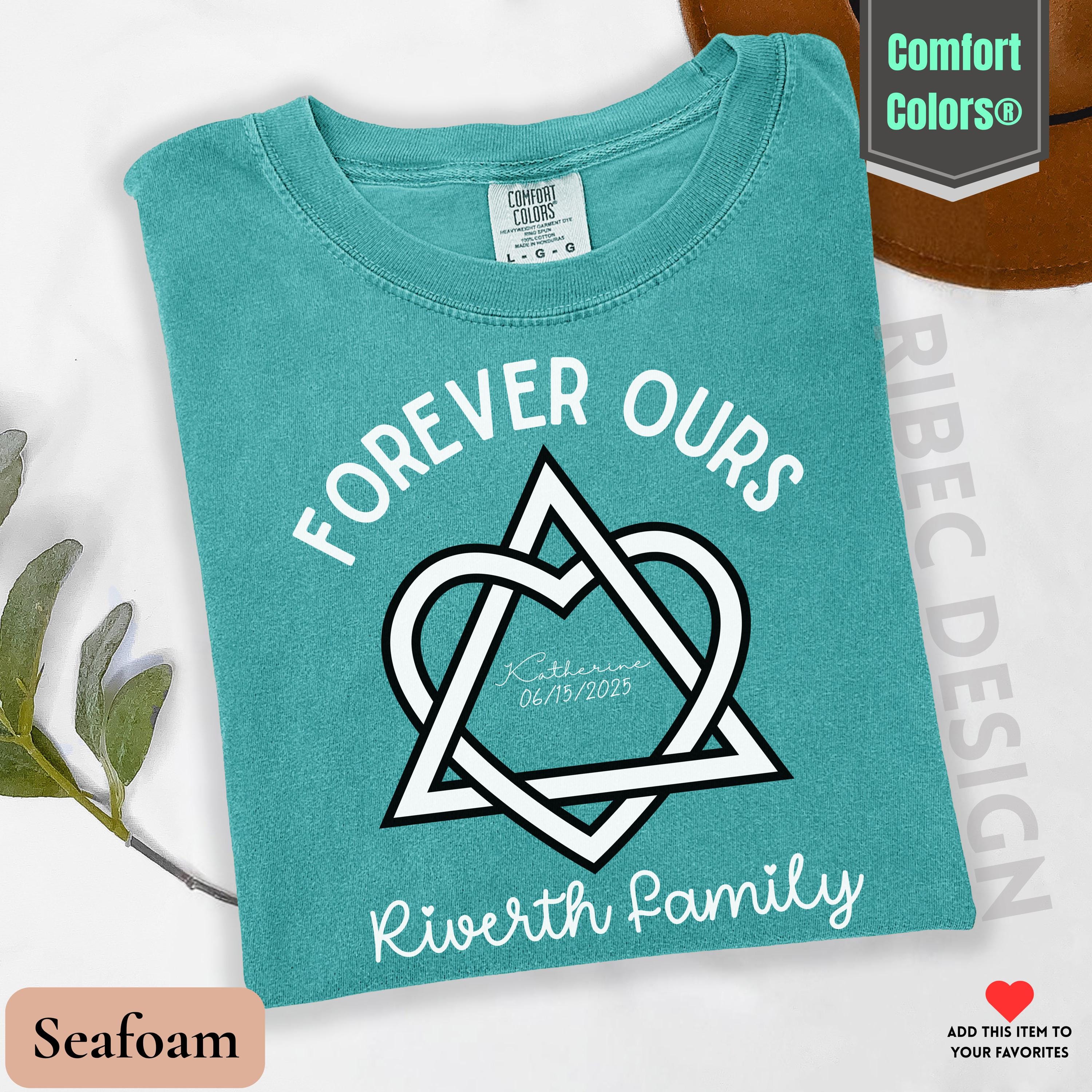 Adoption Ribbon Color Personalized Adoption Symbol Shirt: Comfort Colors Family Tee - Etsy