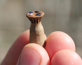 Mushroom Pinch Pal // Handmade Ceramic Miniature Mushroom Figurine