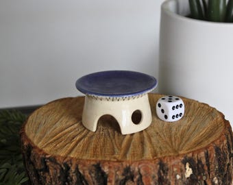 Handmade Ceramic Mushroom House | Whimsical Fairy Garden Decor