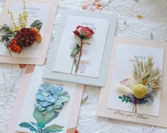 Handmade Dried Flower art – Mother’s Day, Birthday, Special Occasion – Elegant Rustic Botanical Gift