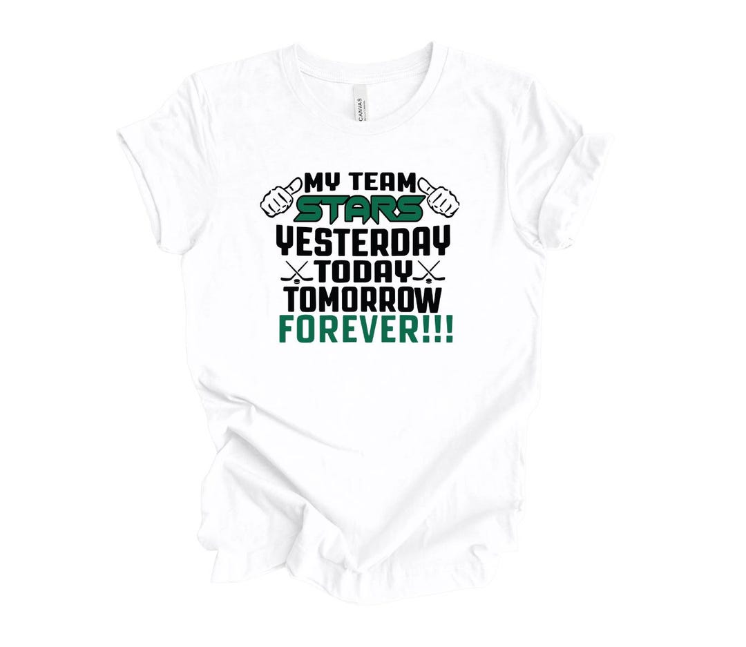 STARS Hockey My Team Forever, Dallas STARS Hockey, Shirt for Woman ...
