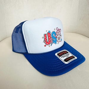USA, Trucker hat, Red White Blue,American Flag  Patriotic Design Country Pride, 4th of July trucker hat, Stars Stripes Flag USA