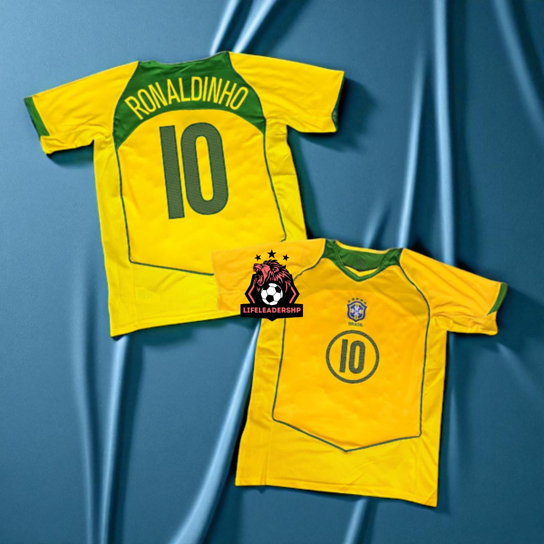 ブラジル代表 RONALDINHO 10 シャツ Ronaldinho #10 Brazil Jersey - Etsy