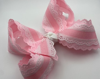 Girly rosa Bogen mit Bogen aus Spitze, Boutique Bogen