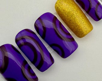 Purple Monochrome Custom Press on Nails