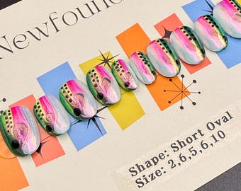 Rainbow Trout Fishing Lure Presson Nails