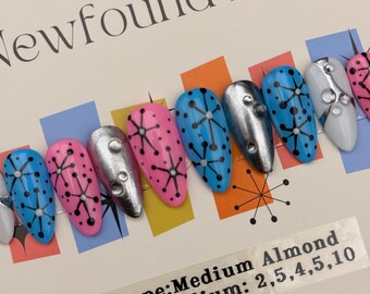 Retro Remix Press-on Nails