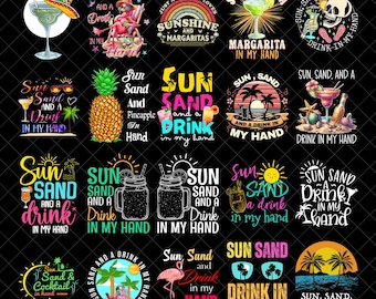 Margarita PNG Bundle, Summer png, cocktail, drink, margarita png, cinco de mayo, trendy summer shirt png, Sublimation Design