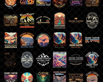 Grand Canyon National Park Png, Arizona Gifts Grand Canyon Bundle, National Park Theme Decor, Grand Canyon Shirt Designs, Arizona Designs