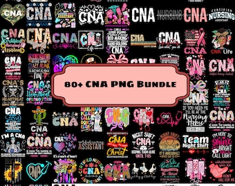 Paquete PNG de CNA, diseños de enfermeras con estampado floral retro de leopardo para asistentes de enfermería certificados, sublimación digital
