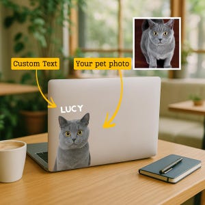Custom Pet Decal: Personalized Dog/Cat Sticker, Weatherproof Vinyl