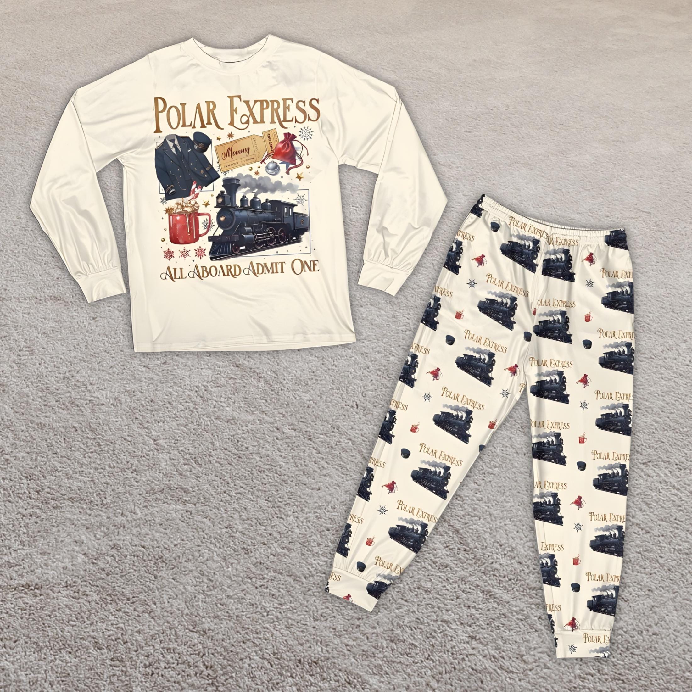 Discover Polar Express Family Pajama Pants, Christmas Matching PJs for Kids & Adults, Cozy Holiday Lounge Bottoms