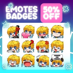 Spersonalizowane animowane emotikony Twitch: urocze zwierzęta Chibi i anime dla streamerów