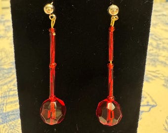 Ruby Dangle Earrings