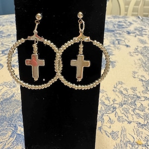 Cross Dangle Earrings