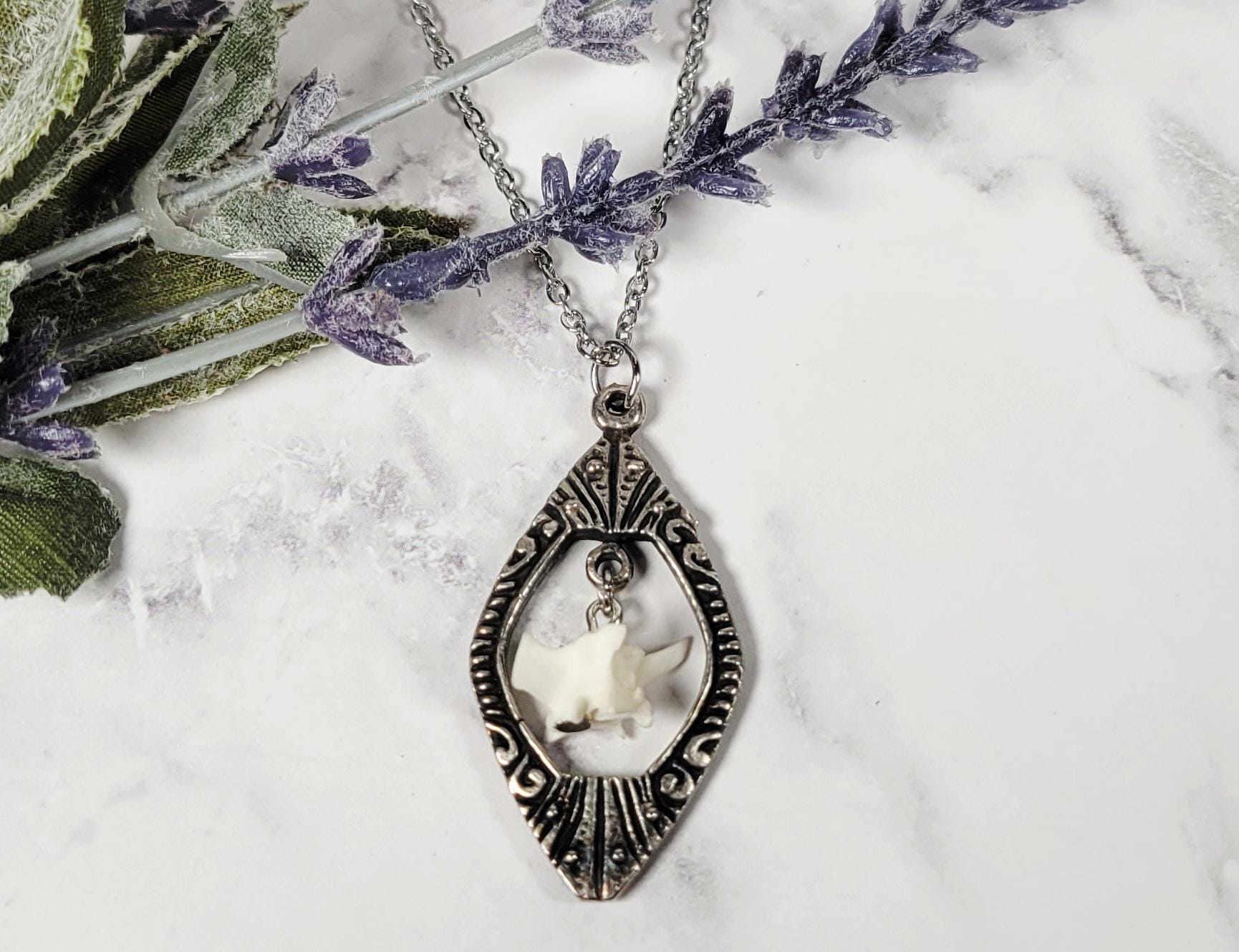 Real Bone Necklace - Etsy