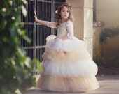 Caramel Dreams A One Of A Kind Special Occasion Flower Girl Gown