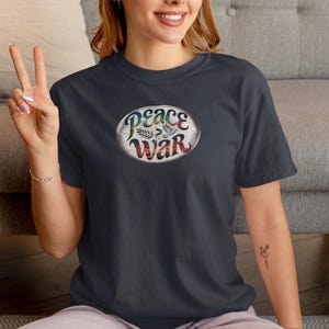 Peace T-Shirt, Anti-War T-shirt, Summer Casual Wear, Peace Movement Apparel