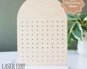 Arch Earring Stand SVG Laser Cutting File | Modern Laser File | Trending SVG Files