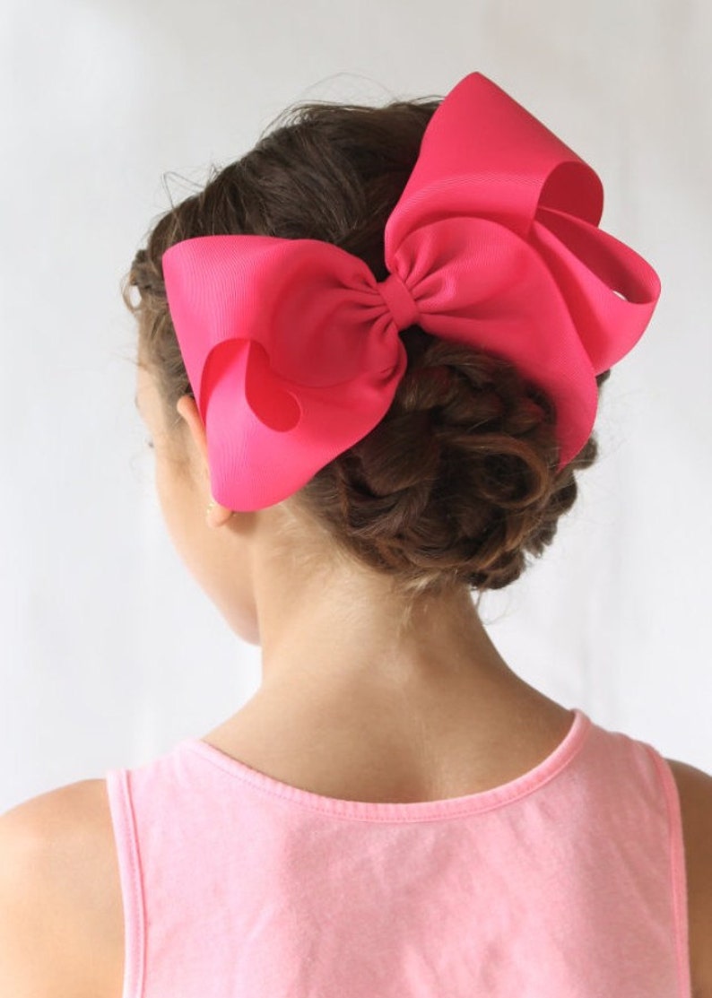 Aqua Green Blue Big 8 Inch Twisted Boutique Bow Bright Aqua Bow