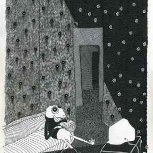 Escena de dibujos animados ilustrada personalizada