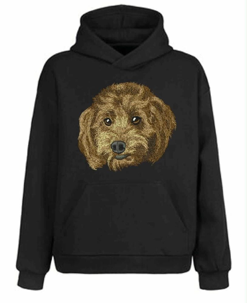 Cavapoo Dog Head Embroidery Design – Machine Embroidery File (digital ...