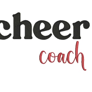 Cheer Coach Embroidery Design | Instant Download Machine File (DST, PES )