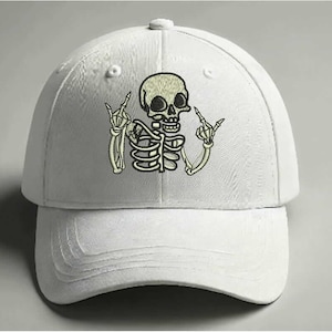 Skull Embroidery Design | Gothic Horror Machine Embroidery File Halloween Embroidery Skeleton Embroidery Gothic Skull Horror Machine  Skull