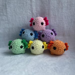 Crochet Axolotl Plushie | Itty Bitty Axolotl Plushie | Amigurumi | Plushie | Stuffed Animal | Handmade