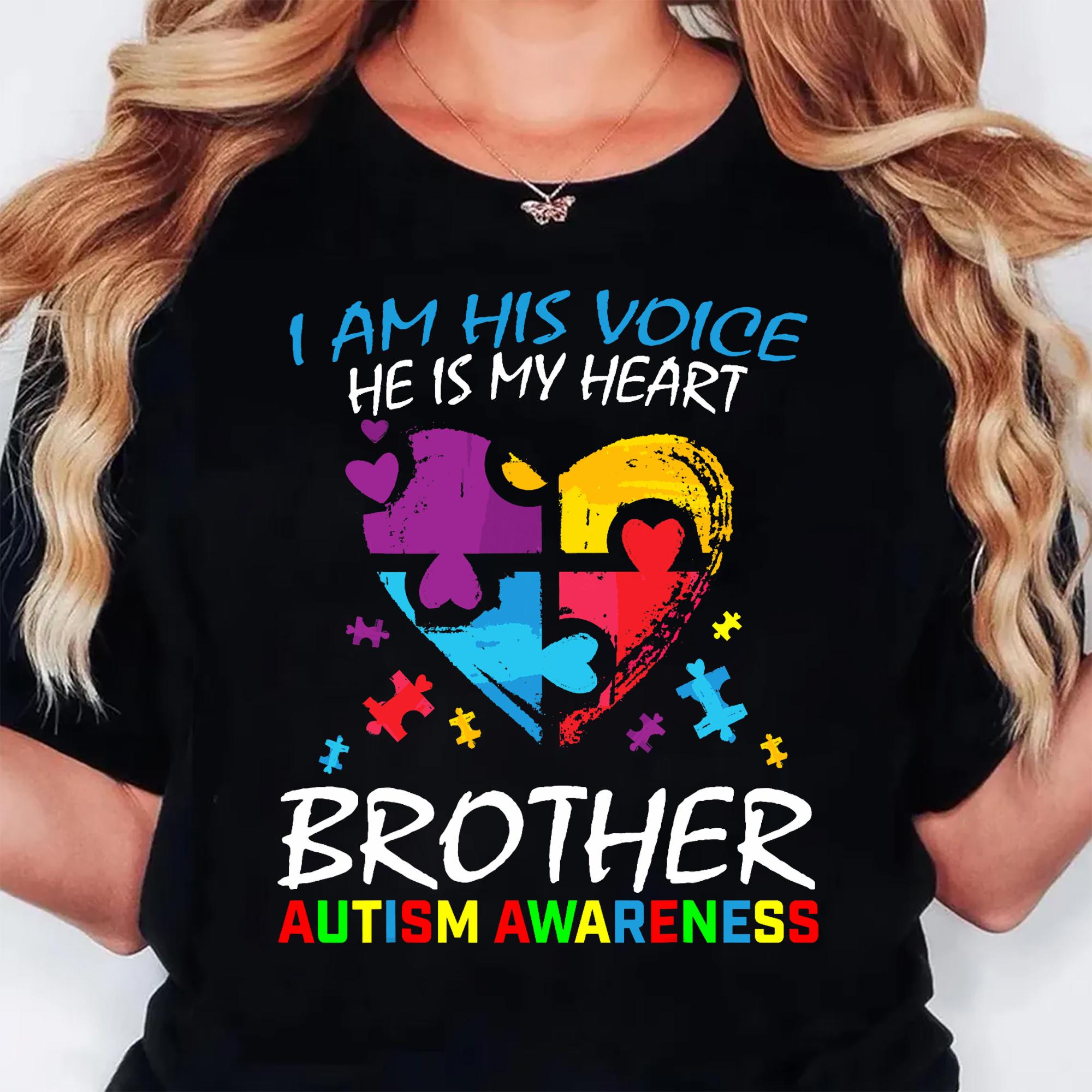 Autism Awareness PNG, I Am His Voice He is My Heart PNG, Autism Mom PNG ...