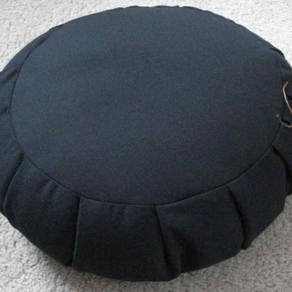 Zafu meditation cushion black regular size