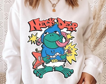 Vintage Graphic Neck Deep Shirt, Unisex Trending Tee Shirt, Unique Shirt Gift, Shirt Gift For Her, Neck Deep Sweatshirt Hoodie