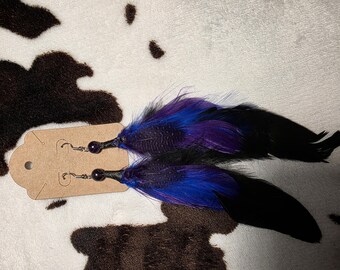 Royal Feather Earrings (pair)