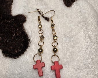 Girl's Cross Earrings
